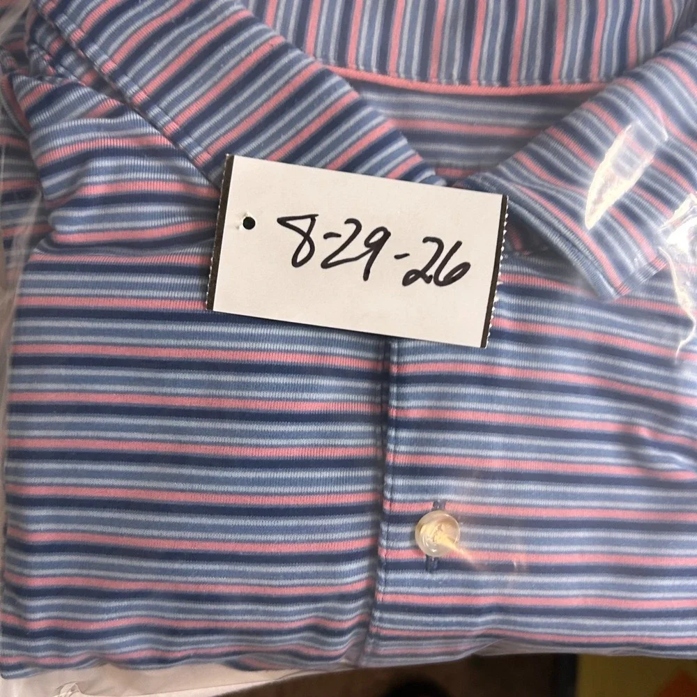 Southern Hills Peter Millar Polo Shirt Men XL Striped Golf PGA Championship 2022